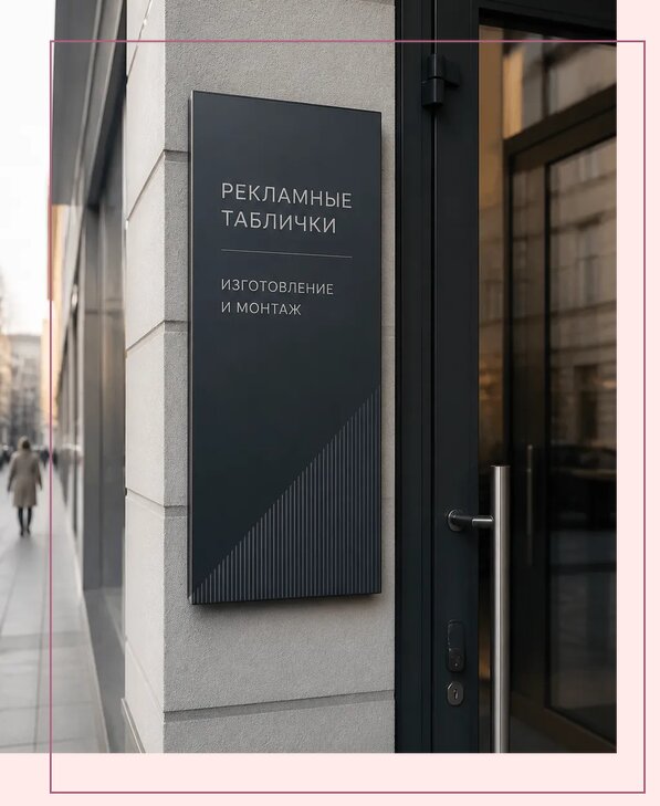 Рекламные таблички в Долгопрудном по цене от 4566 р. | Аванза-Длг
