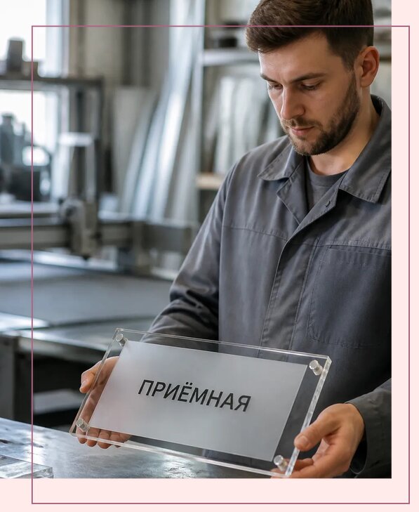 Таблички из оргстекла на заказ в Долгопрудном от 3957 р. | Аванза-Длг