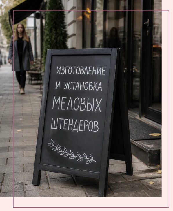 Меловые штендеры в Долгопрудном по цене от 6595 р. | Аванза-Длг